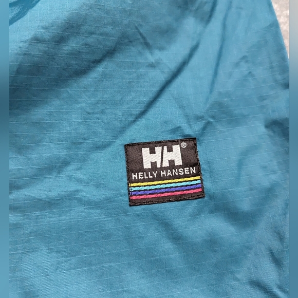 Vintage Helly Hansen rain pants Green teal Size medium - Picture 6 of 9